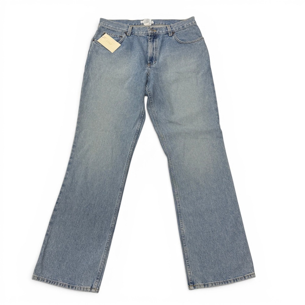 Armani Exchange J40 Bootcut Jeans Womens 12 Regular Light Wash Blue Low Rise NWT